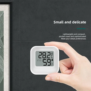 Mini LCD Digital Termometru Higrometru Acasă Interior Temperatura Camerei, Umiditate Metru Senzor de Ecartament Stație Meteo