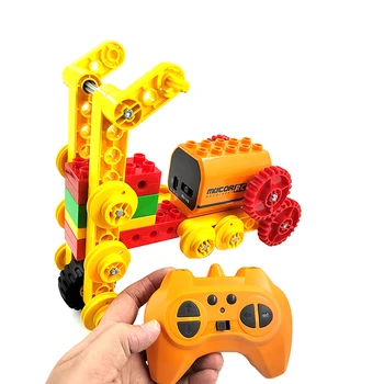 Copii DIY 9656 Mare Educație Bloc Funcție de Putere RC Scuter Masina 45002 Pentru Copii Robot Vehicul Moc Brick Toy