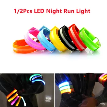 1/2 buc Noapte Banderola de Lumină LED-uri care Rulează USB Reîncărcabilă Brațul Centura Lampă Emițătoare de Modul Multi-scenariu Bratara Ciclism Lumini