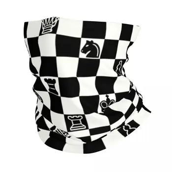 Moda Șah Bandană Neck Gaiter Windproof Fata Eșarfă Capac Bărbați Femei Tabla De Joc Pălării Tub Balaclava