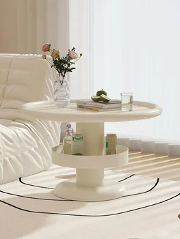 Simplu secundare de masă, modern apartament mic, canapea parte, măsuță de cafea, living, măsuță rotundă, noptiere, raft