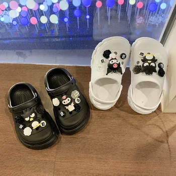 Sanrio Hello Kitty Kuromi Melodia Mea Cinnamoroll Copii Gaura Pantofi Copii, Desene Animate Fete De Decor De Vara Baby Sandale
