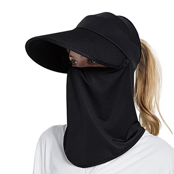 Protecție UV Detasabil cu Clapa Șapcă de Baseball Margine Largă Pliabil Camping în aer liber Drumeții Eșarfă