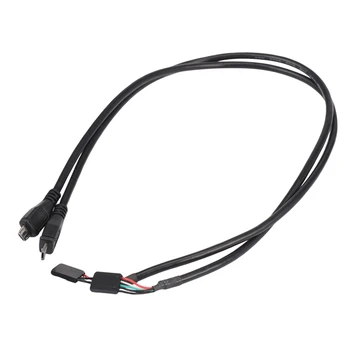 (4-Pack) 50CM 5 Pini Placa de sex Feminin Antet Pentru Micro-USB de sex Masculin Adaptor Dupont Extender Cable (5Pin/Micro-USB)
