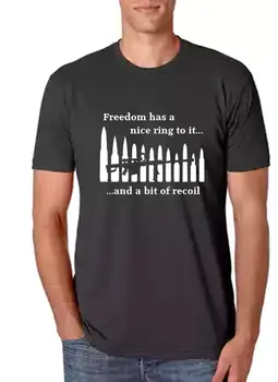 Libertatea Are Un Inel Frumos T-Shirt Arma Tricou Militari 2019 Brand De Îmbrăcăminte Tricouri Casual Sex Masculin, De Vânzare Cele Mai Bune Jocuri Casual Tricou