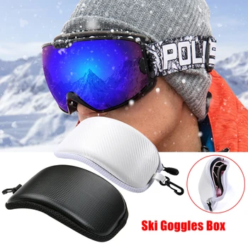 Zăpadă Schi Goggle Protector Caz (Fără Ochelari) Schi Snowboard Ochelari Ochelari Cutie Cu Fermoar Greu Caz De Sosire
