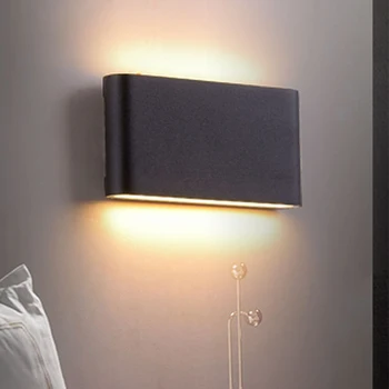 LED Lampă de Perete în Sus și în Jos de Iluminat Interior rezistent la apa IP65 Dormitor Decor Acasă Coridor Lumini de Perete 6W/12W DC Lampă lampara comparativ