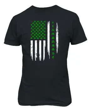 Steagul American Trifoi Trifoi Stele St Patricks Zi Irlandez Unisex Tee Tricou