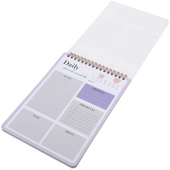 Notă Tampoane Notebook Eficientă Calendar pentru a Face Lista de Planificator pentru Managementul Violet Notepad