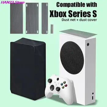 1 Set Negru Silicon Filtru de Praf Kit Compatibil cu Xbox Seria S, Includ 4 din PVC Seria S ochiurilor de Plasă Filtru Acoperă