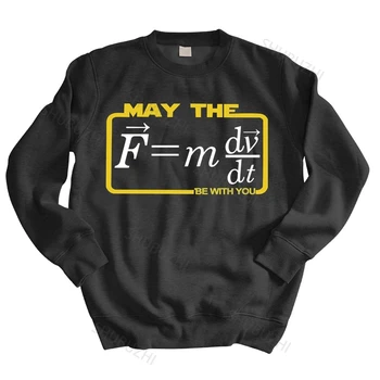 Barbati tricou de primăvară Poate (F=mdv/dt) Fie Cu Youhoodies Umor Știință Tricou Fizica Matematica subțire Cadou de Moda subțire hoody