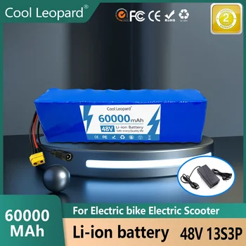 Rece Leopard 48v 13s3p Bateria 20/30/40/50/60ah Ebike 18650 Baterie Reîncărcabilă Litiu Pentru Biciclete Electrice, Scutere Electrice