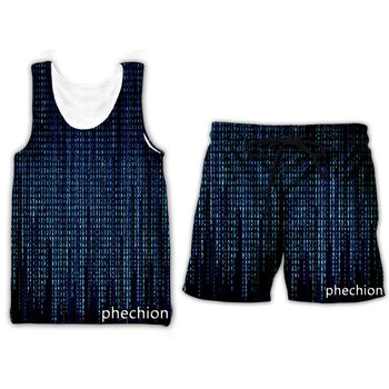 phechion Nouă Bărbați/Femei Matricea 3D Imprimate Îmbrăcăminte de Vară de Moda Streetwear Vesta Barbati Vrac Sportive pantaloni Scurți T47