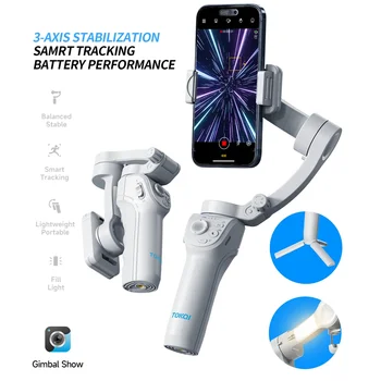 Fierbinte Rotație de 360 Fata Ai-ul Inteligent de Urmărire a 3-Axis Gimbal Handheld Smartphone Stabilizator Gimbal pentru Xiaomi IPhone Samsung Sony