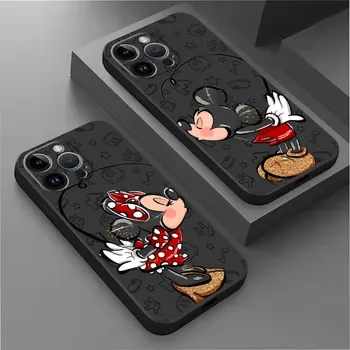 Disney Mickey Minnie Drăguț Acoperi Cazul în care Telefonul pentru Huawei Y7 Y6p Y9a Y6 Y9 2019 Y8s Nova 9 SE Y90 Y60 Y61 Y70 Plus 11 Pro 10 SE 8i