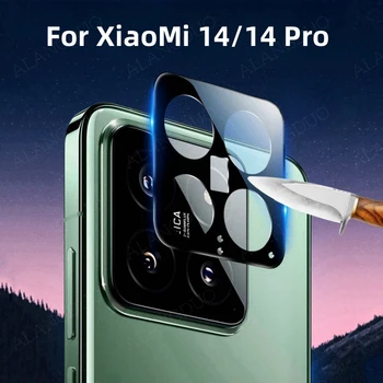 Metal Lentila Protector Pentru Xiaomi 14 14Pro 13 13Pro 13 13Ultra aparat de Fotografiat lentilă de Sticlă Pentru XiaoMi 14 Pro 13 13 Pro Ultra 3D lentilă de Sticlă