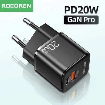 Rocoren PD 20W GaN Încărcător USB de Tip C PD3.0 QC 4.0 3.0 Rapid de Încărcare Mini-USB C Încărcător Pentru iPhone 14 13 12 Pro Max Xiaomi POCO