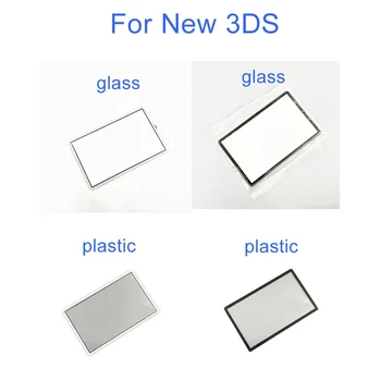 De înaltă calitate Pentru New 3DS Sus pe Ecran oglinda din Plastic/Sticlă Superioară LCD display Ecran de Protecție Pentru Noul 3DS