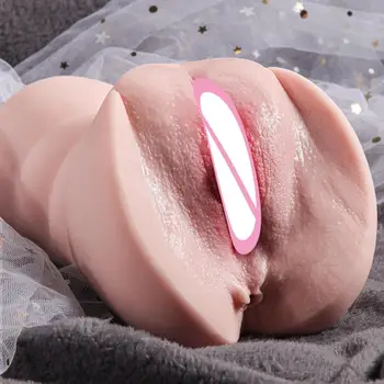 Pizde Buzunar Pusssy de sex Masculin Masturbator Realist Silicon Vagin Sex pentru Om Pusssy jucărie Dublu Canal Vaginette Barbati Masturbari