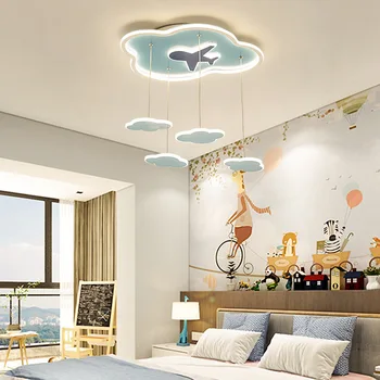 Simplu și modern lampă de tavan dormitor matrimonial lampa de personalitate creatoare nor de iluminat băiat fată camera copiilor lampă de plafon