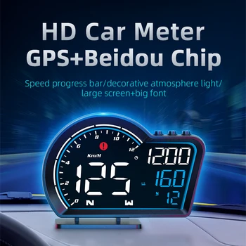 Head up Display Auto Digital Car GPS Vitezometru KMH MPH Memento Alarmă HUD GPS Auto Inteligent Sistem Pentru Toate Masinile Computer de Bord