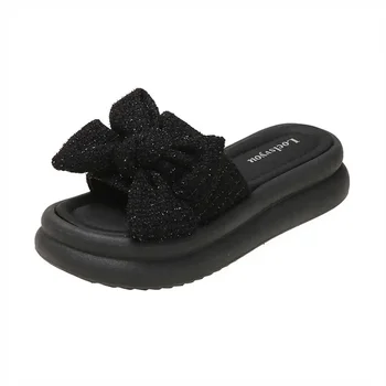 Aspectul Crește 36-37 Negru Și Adidași de culoare Albă Femeie Sandale Pentru Femei Pantofi de Plaja si Papuci de Interior Sport