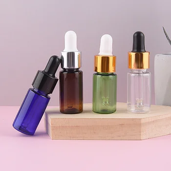 4 Buc Ulei Esențial Flacon Picurător Parfumuri Distribuitor de Sticle de Plastic transparent Recipient pentru Flacon