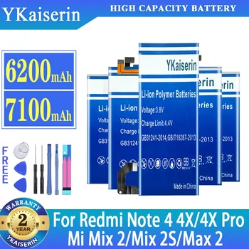 YKaiserin BM50 BM49 BM3B BN41 BN43 Baterie Pentru Xiaomi Mi se Amestecă 2 2 Max 2 Pentru Redmi Note 4 4X Pro Note4 Note4X Note4X Pro Batterij
