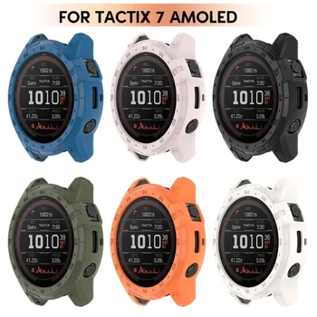 Ecran Protector Caz pentru Garmin Tactix 7 AMOLED Smartwatch TPU Capace de Protecție Zgâriată Complet Bara de protecție de Protecție Coajă Cadru