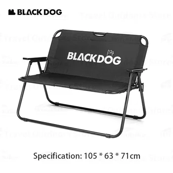 Naturehike Câine Negru Duble în aer liber, Camping Scaun de Gradina Picnic pe Plajă 600D Oxford Pânză Scaun Pliant 200kg Rulment Greutate