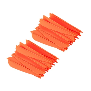Săgețile Palete 4 Inch Plastic Pene Fletching Pentru DIY tir cu Arcul Săgeți 100 Pack(Portocaliu)