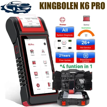 KINGBOLEN K6 PRO Battery tester de diagnosticare OBD2 instrument TPMS Reset Printer fel ca Konnwei Maxiscan MK808 LANSAREA x 431 Thinkdiag