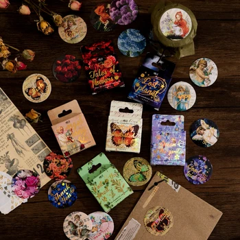 40Packs en-Gros Cutie stcikers Fluture frumos Material de Carte, Albume de Artă de Mână Cont de desene animate Decorative Jucărie pentru copii de 4 CM