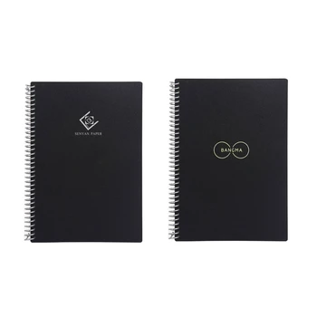 B36C Reutilizabile Spirală Notebook-uri Reinscriptibile rezistent la apa Foi de Jurnal Notepad