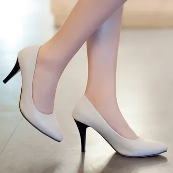 Pantofi De Nunta Zapatos Mujer Tacon Vânzare De Dimensiuni Mari 31-43 Superficială A Subliniat Deget De La Picior Toc Pompe De Bomboane Culori Calde 132