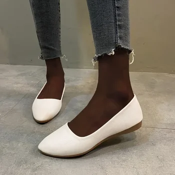 2023 Fierbinte Vanzare Pantofi pentru Femei Bază Femeilor Apartamente Zilnic Concis de Apartamente Femei Subliniat Toe Slip pe Fund Moale Pantofi Doamnelor Zapatos