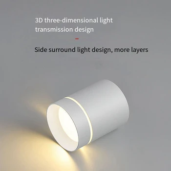 LED Downlight lumina Reflectoarelor Tavan Lumina Reflectoarelor 220V 12W Montare pe Suprafață Lumina