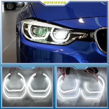 Pentru BMW Seria 3 E90 E92 E93 M3 Coupe și cabriolet 2007-2013 Mașină de styling de Înaltă Calitate DTM Style Cristal Alb LED angel eyes