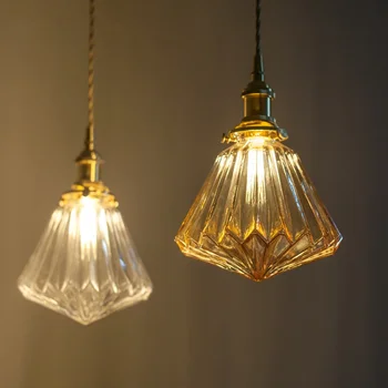 Nordic Lumina Pandantiv Vintage Lampă De Sticlă Loft Living Dormitor Bucatarie Decor Acasă Lumini Hotel Bar Cafenea Corpuri De Iluminat