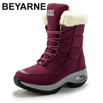 Iarna noi îngroșat non-alunecare de cald cizme de zapada de dimensiuni mari rezistente la frig high-top bumbac pantofi cizme femei, cizme femei