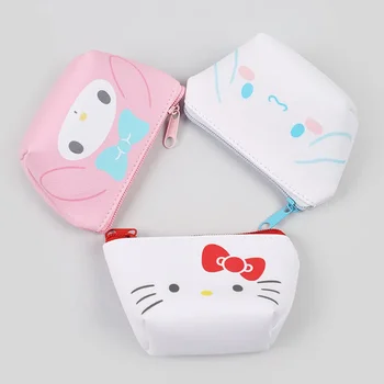Hello Kitty Drăguț Saci De Cosmetice Cutie De Depozitare Sanrio Face Caz Ruj Sac Anime Kawaii Creion Pungă De Monede Posete Melodie Portofel