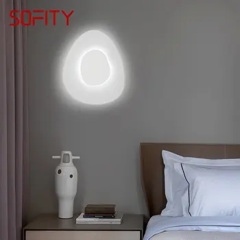 SOFITY Interior Modern Lampă de Perete LED-uri Creative Alb Simplu Tranșee Lumini pentru Casa Living Dormitor Hol Decor