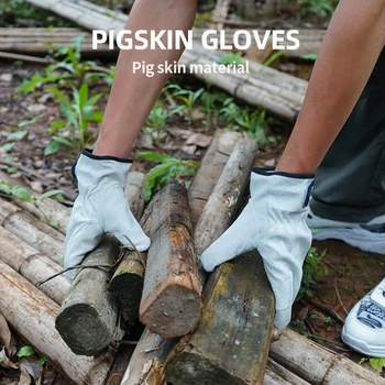 În aer liber, Picnic, GRĂTAR Mănuși de Camping Grătar Respirabil Piele de Porc Anti-opărire Izolare Termică Îngroșat rezistent la Uzură Mănuși
