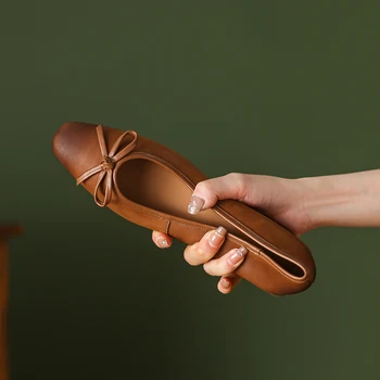 2023 Nouă Primăvară Femei Pompe Pantofi Casual, Pantofi cu Tocuri Indesata Pantofi pentru Femei Square Toe Pantofi Femei Superficial Pompe din Piele