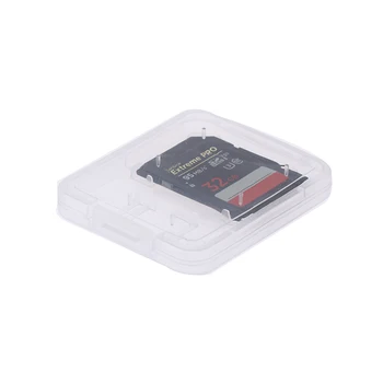 10buc Card de Memorie SD Cutie de Depozitare din Plastic Transparent TF Card Sim de Stocare de Caz Suport SDHC MMC XD Card CF Capac de Protecție
