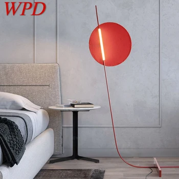 WPD Nordic Roșu Lampa de Podea la Modă Moderne Familie sufragerie Dormitor Creativitatea LED Decorativ în Picioare Ușoare
