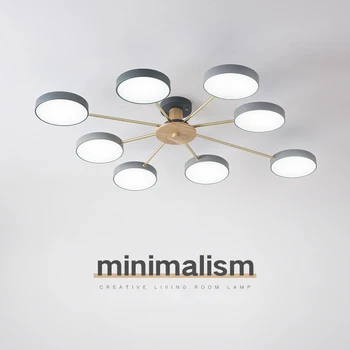 Nordic Creative Macaron CONDUS Candelabre Minimalist Modern, Sala de Mese Ledlamp Camera de zi Lumina Calda Dormitor Lumini Plafon