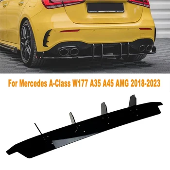 Bara spate Buza Difuzor Spoiler Splitter Protector de Styling Auto Accesorii Auto Pentru Mercedes a-Class W177 A35 A45 AMG 2018-2023