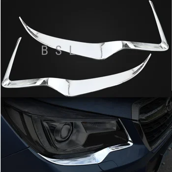 Chrome Faruri Spranceana Decor Ornamental Pentru Subaru forester 2013 2014 2015 2016 2017 2018 Cap Lumina Lămpii Eyelip Benzi
