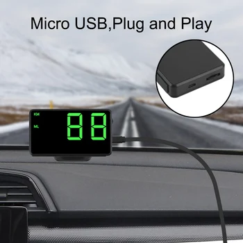 KM/h km / h Masina Vitezometru GPS Altitudine Display Proiector Auto Head Up Display Mare Fonturi de Afișare cu LED C60s/C80 Kilometrajul
